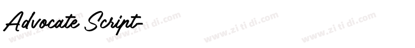 Advocate Script字体转换